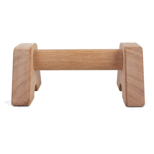 Oak parallettes for push-ups and street workout - set of 2