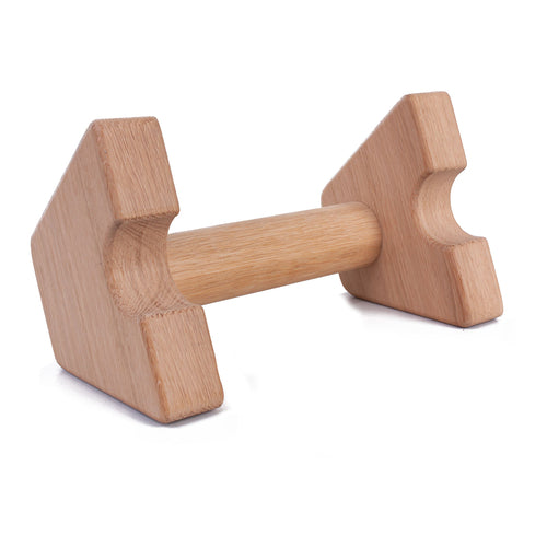 Oak parallettes for push-ups and street workout - set of 2